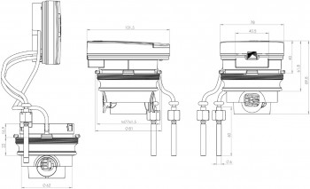 DELTAMESS / DITECH Kapselwärmezähler AMS Funk-Neu MK Allmess EAT, OMS Qp 1,5 m3/h DT581115