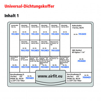 AIRFIT Universal-Dichtungskoffer für Gas-Wasser-Heizung 70000DK