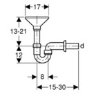 Geberit Trichter-Ablauf 1 1/2" x 50 mm