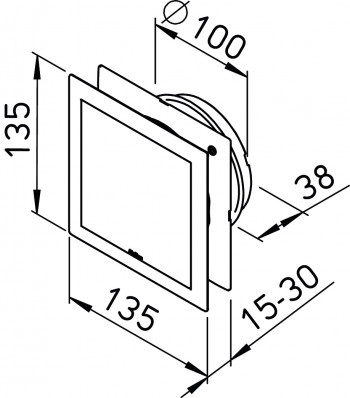 HELIOS Design-Lüftungsventil DLV 100, 03039