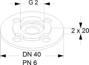 GRUNDFOS Ausgleichsstücke A 18, 2" x DN 40, 2 x 20 mm 98614387