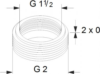 GRUNDFOS Ausgleichsstücke A 6, 6/4" x 2", 2 x 0 mm 535045