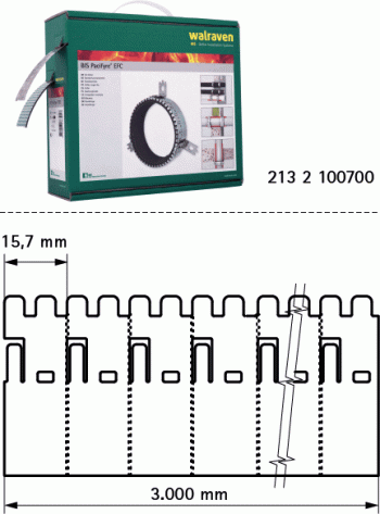 BIS Pacifyre EFC Brandschutzmanschette 10 m endlos Brandschutzband incl. Zubehör