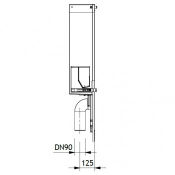 GRUMBACH Eck-WC-Stein 1080 mm für Geberit 1301.III