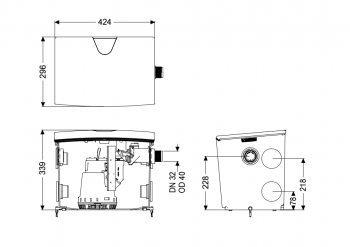 KESSEL Hebeanlage Minilift S KTP 300, freie Aufstellung 28561