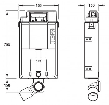 MEPA Unimont WC-Element UP mit Sanicontrol SPK Typ A31 Nr. 410310