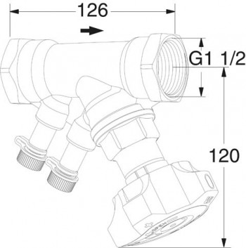 Heimeier TA Strangregulierventil STAD, 1 1/2" ohne Entleerung