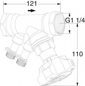 Heimeier TA Strangregulierventil STAD, 1 1/4" ohne Entleerung