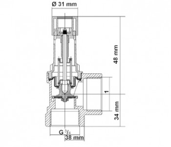 SYR Sicherheitsventil 3/4" 10 bar Typ 2115