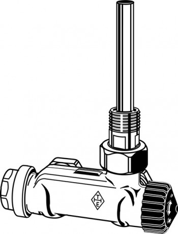 Heimeier Ventil E - Z 1/2" DN 15 Zweirohr Eckform  mit Tauchrohr