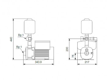 Grundfos Druckerhöhungsanlage Hydro Mono CMBE3-62 IUCCDA  Nr. 98374701