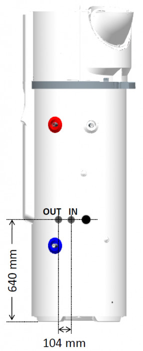 AUSTRIA EMAIL / DITECH Brauchwasser-Wärmepumpe BWP-1W250, 250 Liter 986079, D60001
