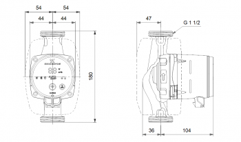 Grundfos ALPHA3 NEU Umwälzpumpe 25-40 180, 99371926