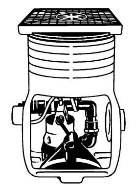 Jung Baufix Unterflurbehälter 50 40-55, ohne Pumpe, JP09335