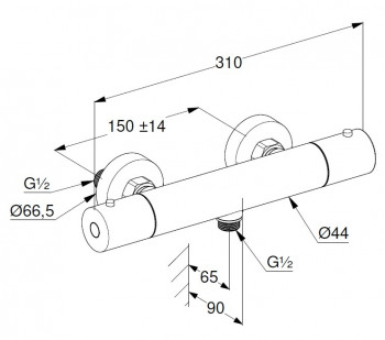 DIANA O200 AP-Brausethermostat chrom Neu