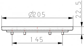 DITECH/TECE Pressringset Edelstahl mit Schrauben und Dichtung