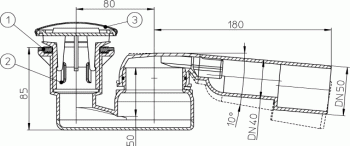 Hutterer & Lechner HL514/SN Brausetassensifon 52mm