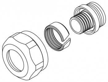 REHAU Klemmringverschraubung 14 x 1,5 mm