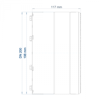 POLO-RDS evolution Dichtelement DN 200 da 160 mm, aufklappbar