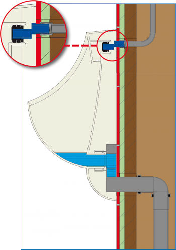 AIRFIT Urinal-Zulauf 1/2" mit Dichtung Vorsprung 10 mm, Modell 90003UZ