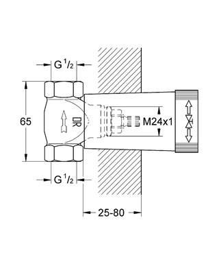 Grohe Unterputzventil-Unterteil 1/2"