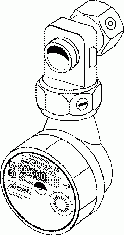 Badewannen-Wasserzähler Warm/Kaltwasser