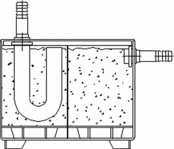 BERTRAMS Neutralisationsbox bis 50 kW mit Granulat und integriertem Siphon 16BOX
