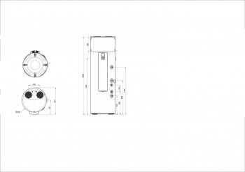 AUSTRIA EMAIL / DITECH Brauchwasser-Wärmepumpe Neu 270 L mit Wärmetauscher + R290 Kältemittel 986157, A41231
