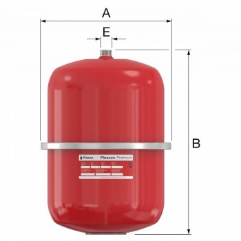 Flamco Flexcon Premium Membran-Ausdehnungsgefäß 12 Liter, 2.5bar, 3/4"AG