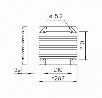 HELIOS Lüftungsgitter G200