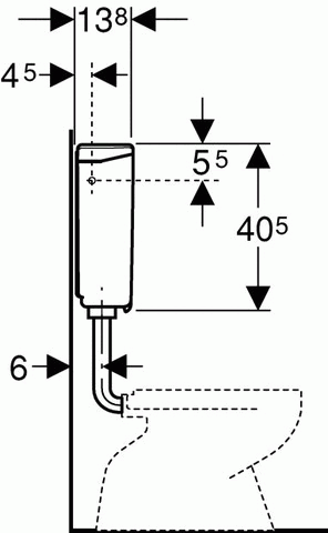 Geberit Spülkasten weiß 140.300