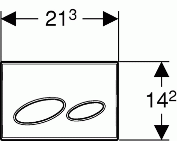 Geberit Betätigungsplatte Kappa20 weiß