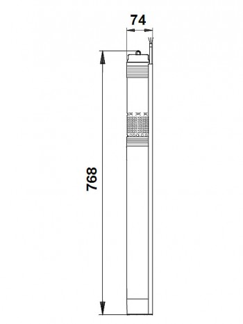 Grundfos Wasserversorgungspumpe SQ 3 - 55 mit 30m Unterwasserkabel, 96524438