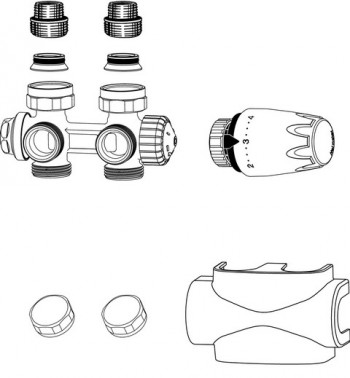 Heimeier Multilux 4-Set weiß 9690-42.000