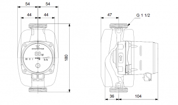 Grundfos ALPHA1 Umwälzpumpe 25-60 180, 99160420