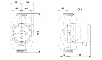 Grundfos ALPHA1 Umwälzpumpe 32-60 180, 99160423