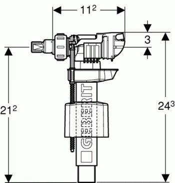 Geberit Impuls380 Universal Schwimmerventil AP