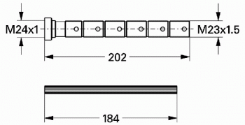 Grohe Unterputz-Ventil Verlängerungsset 20 mm - 200 mm