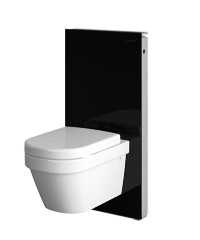 Geberit Monolith Sanitärmodul für Wand-WC, Höhe 101 cm, Glas schwarz, 131.022.SJ.5