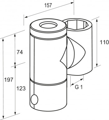 Pneumatex Zeparo Schlammabscheider, Typ ZTMI 25 Magnet, 1" IG