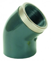 Cepex PVC-Winkel 32 mm x 1" IG 45° verstärkt