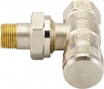 DANFOSS Rücklaufverschraubung RLV, Eck 1/2" Eckform, vernickelt 003L0143