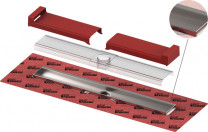 DIANA/TECE M100 Duschrinne Wandausführung 1000mm inklusive Seal Dichtmanschette DIANA/TECE M100 Duschrinne Wandausführung 1000mm inklusive Seal Dichtmanschette