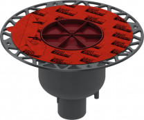 DITECH/TECE Ablauf Höhe 160 mm senkrecht DN50 mit Seal Universalflansch