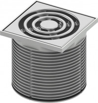 DITECH/TECE Rostrahmen Kunststoff 100x100mm, mit Designrost DITECH/TECE Rostrahmen Kunststoff 100x100mm, mit Designrost