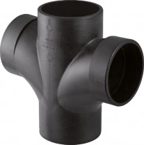 GEBERIT-db20-Doppel-Abzweig DN 100 mm, AD 110/110 mm, 88,5°
