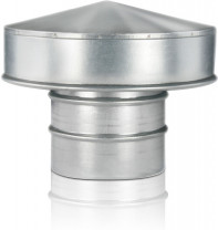 Spiralfalz-Dachhaube DN 100