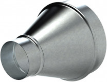 Spiralfalz-Reduzierung, symmetrisch DN 200 x 180