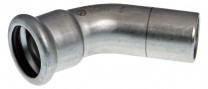 XPress Edelstahl 304 Bogen 22 mm 45° I/A