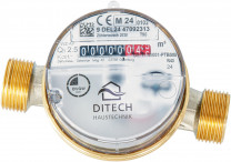Wohnungs-Wasserzähler DN 15, Warm/Kalt, Q3 2.5, 110 mm 3/4" AG, Eichung 2026 inclusive Eichgebühren